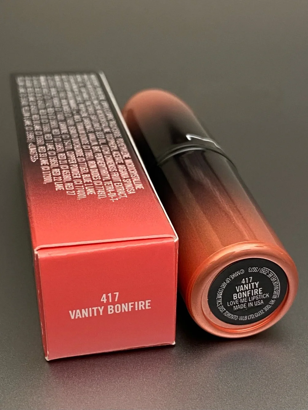 MAC “Vanity Bonfire” Love Me Lipstick